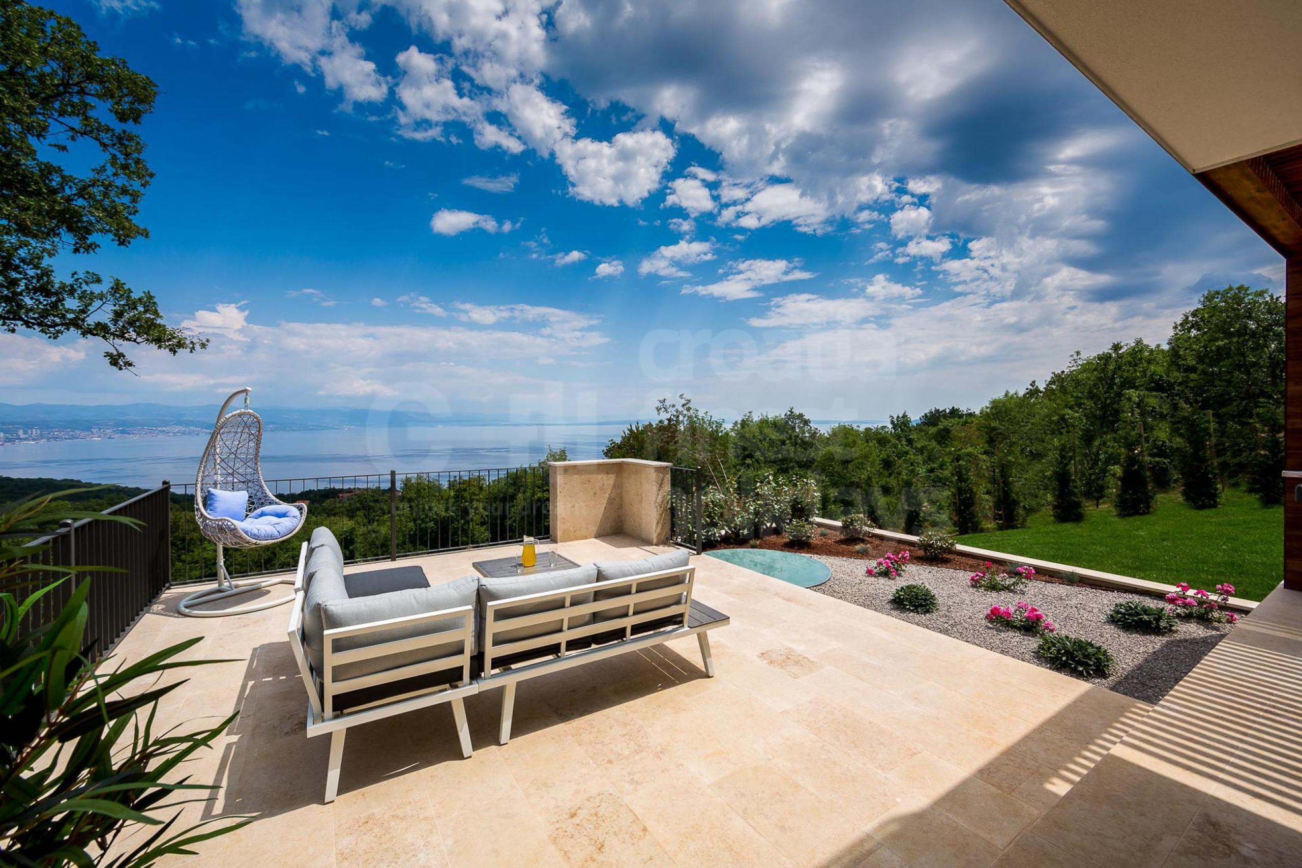 Modern Villa Skyline with rooftop terrace in Opatija Kvarner