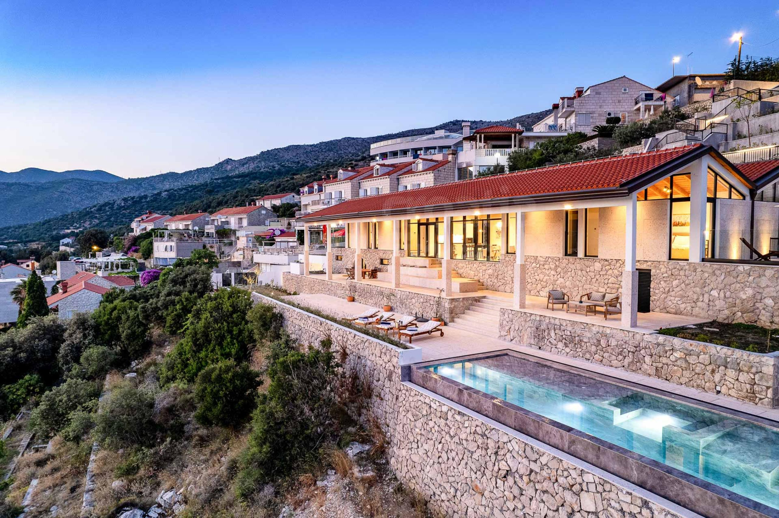 Beachfront Villa My Place with outdoor pool and Jacuzzi by the sea in Dubrovnik