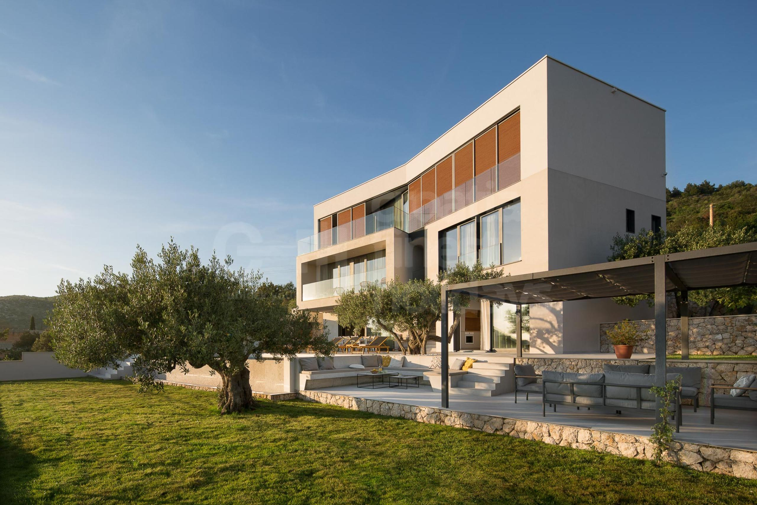 Luxury sea view villa Olive Tree for vacation with friends near Dubrovnik