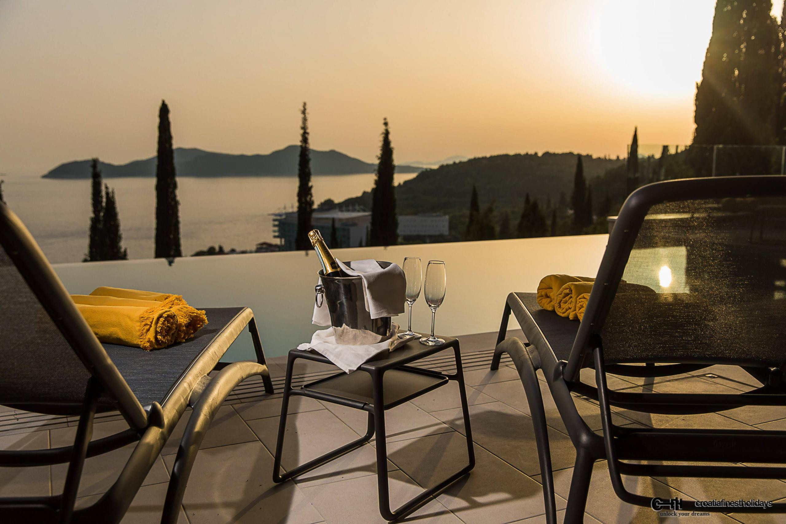 Luxury Villa Rea Dubrovnik with a private heated pool