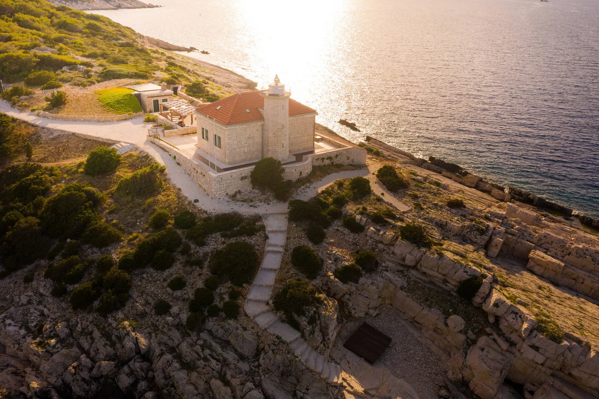 Lighthouse Villa Serenity by Croatia Finest Holidays - luxury lighthouse with jacuzzi near island Vis