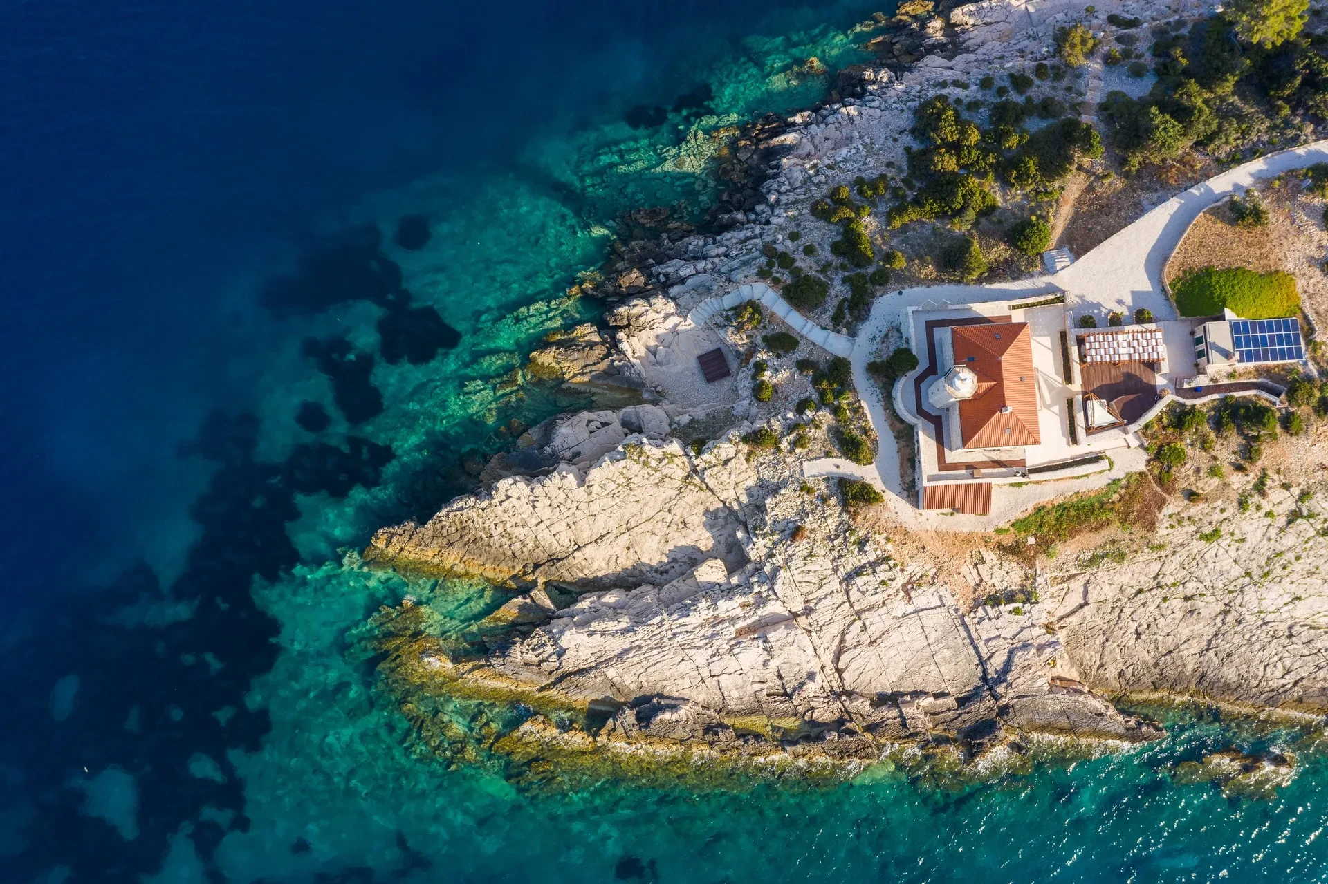 Lighthouse Villa Serenity by Croatia Finest Holidays - luxury lighthouse with jacuzzi near island Vis