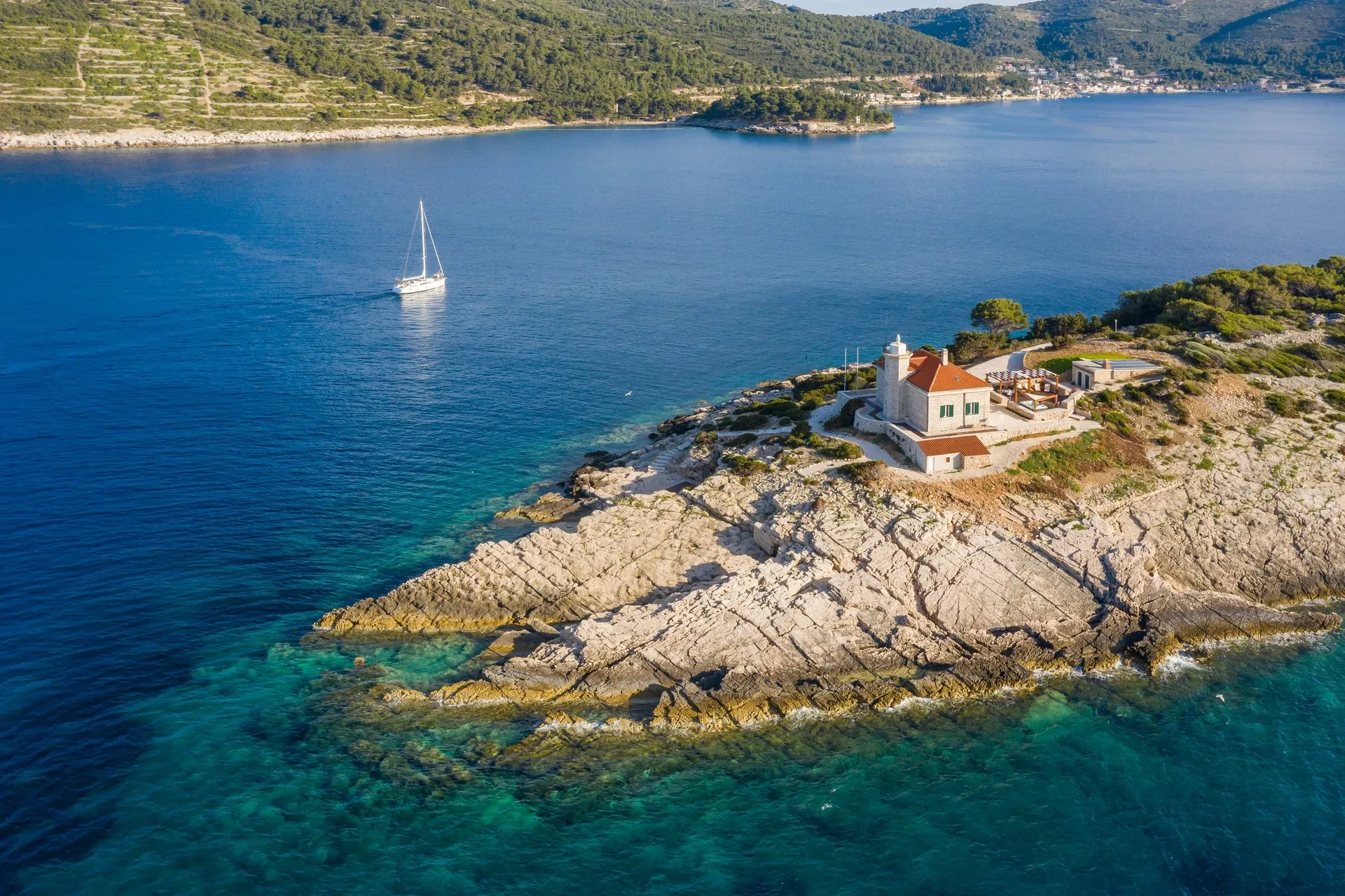 Lighthouse Villa Serenity by Croatia Finest Holidays - luxury lighthouse with jacuzzi near island Vis