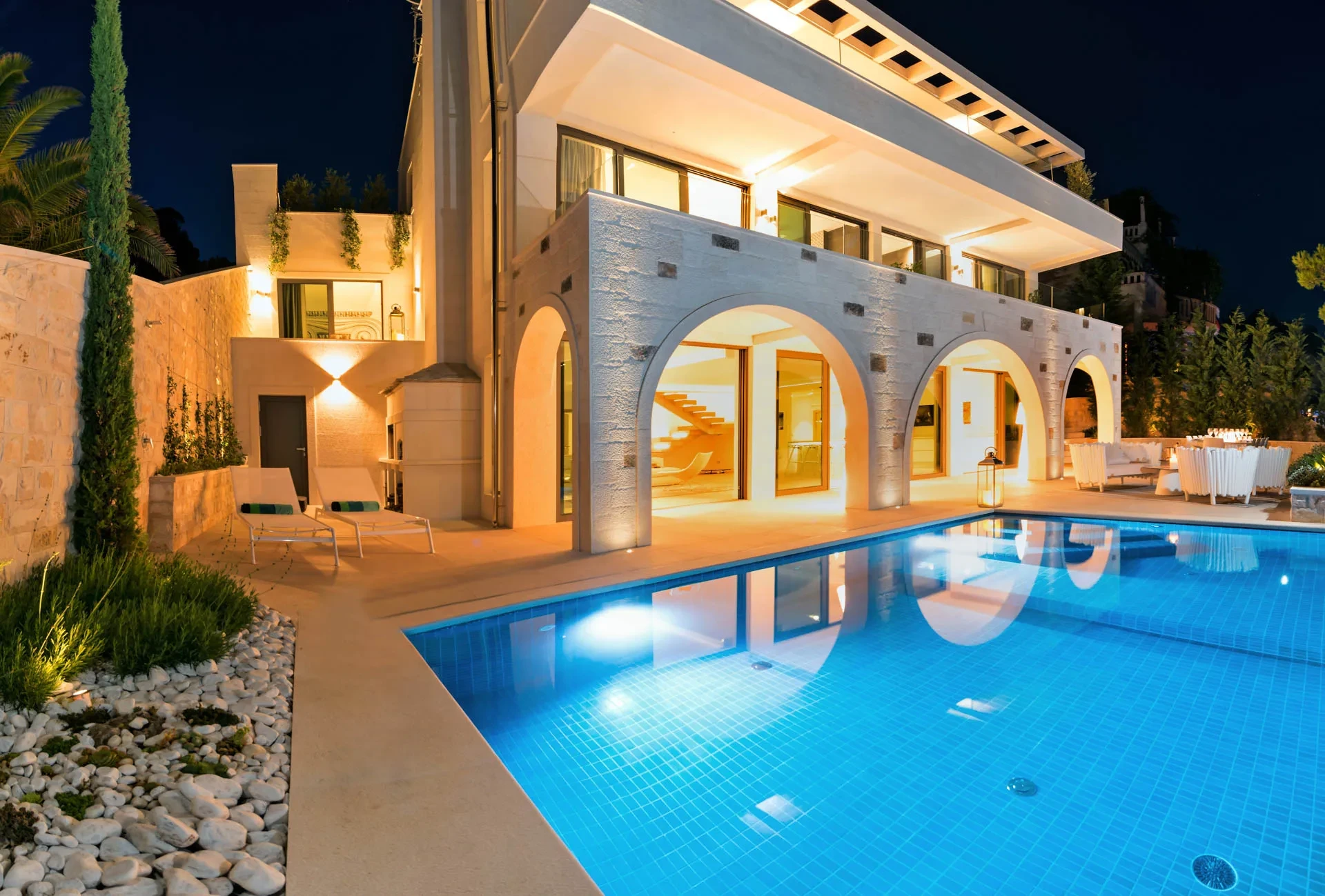 Villa Acoona by Croatia Finest Holidays - luxury waterfront villa with outdoor swimming pool on island Brac