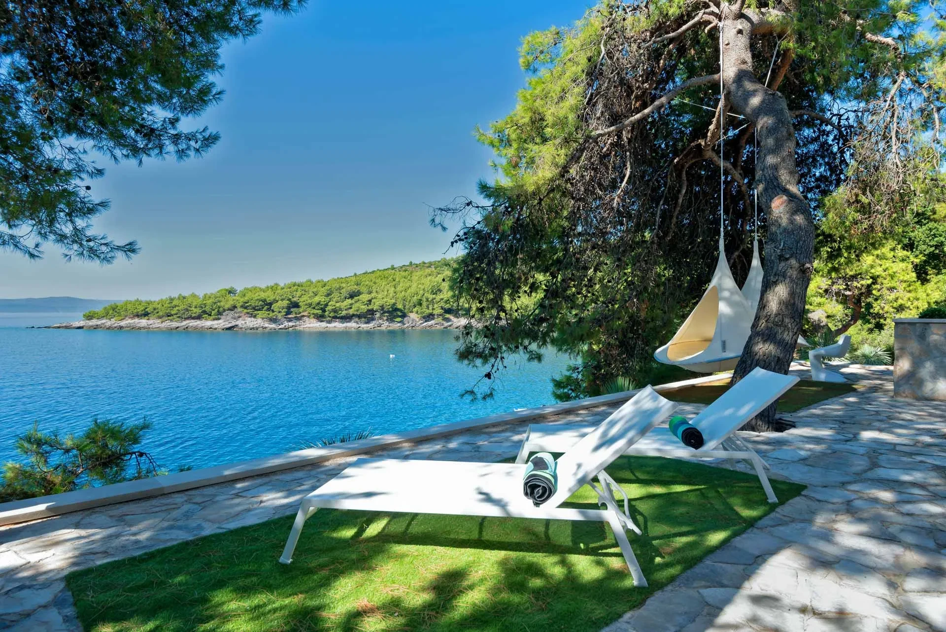 Villa Acoona by Croatia Finest Holidays - luxury waterfront villa with outdoor swimming pool on island Brac