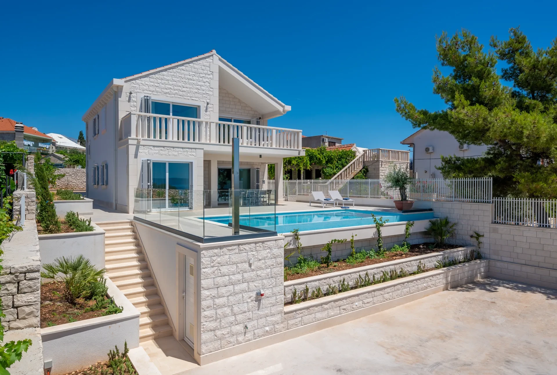 Villa Blu by Croatia Finest Holidays - modern villa with outdoor swimming pool on island Brac