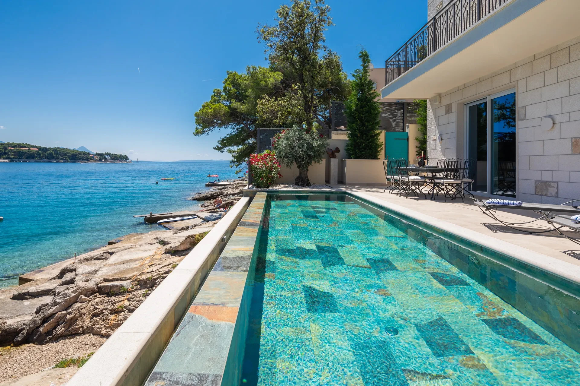 Villa Heda by Croatia Finest Holidays - waterfront luxury villa with swimming pool and SPA on island Brac