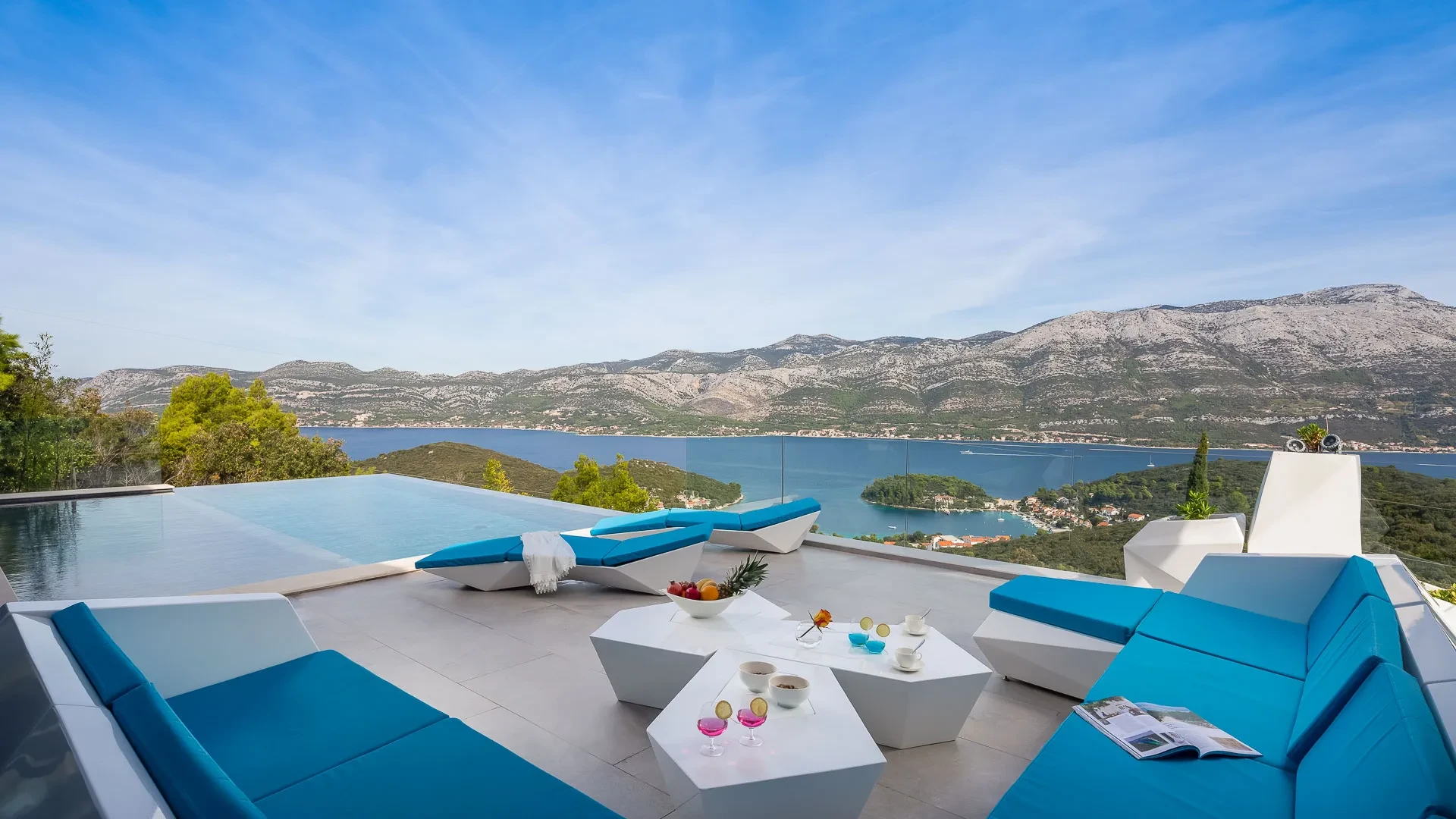 Villa La Scala by Croatia Finest Holidays - luxury villa with two outdoor swimming pools on island Korcula