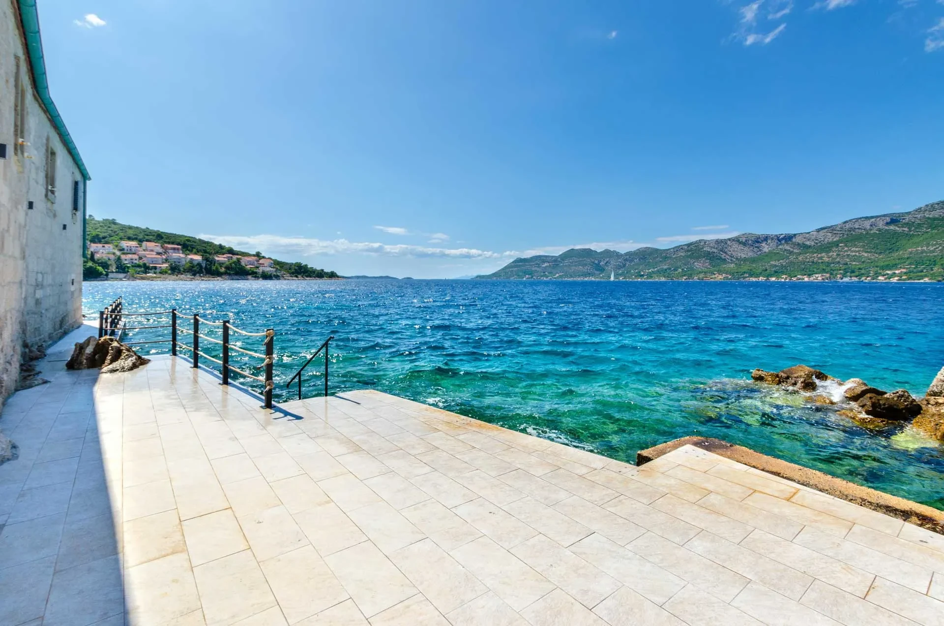 Villa Mystery Korcula by Croatia Finest Holidays - waterfront luxury villa with swimming pool and gym on Korcula