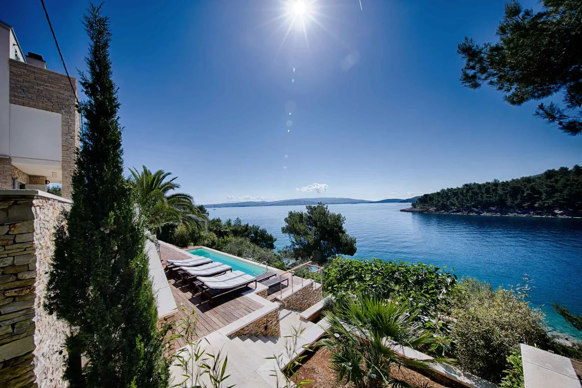 Villa Olynta by Croatia Finest Holidays - waterfront luxury villa with swimming pool on island Solta