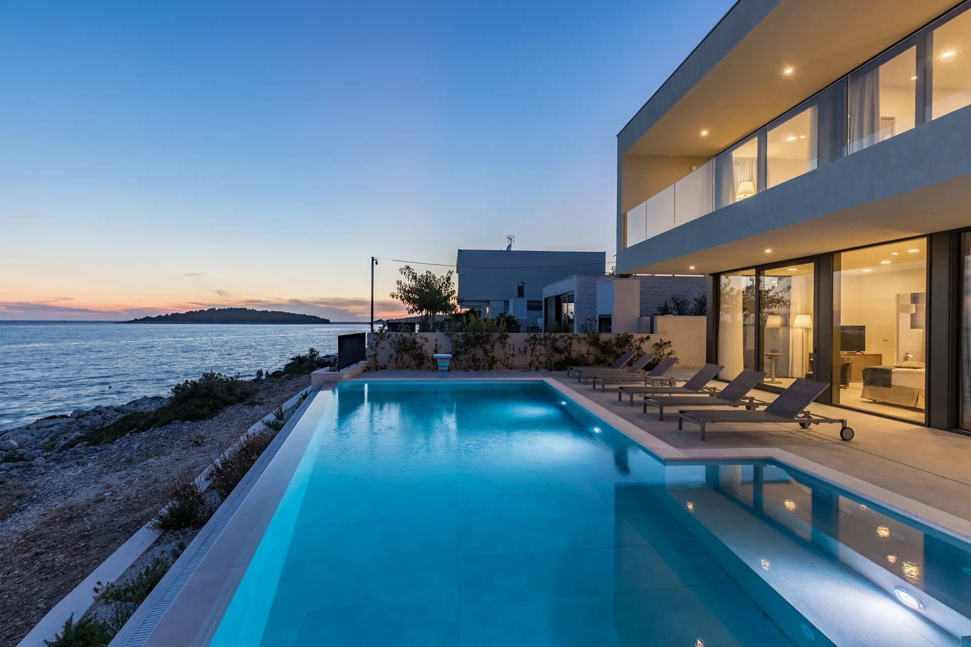 Villa Precious by Croatia Finest Holidays - waterfront luxury villa with outdoor swimming pool and wellness