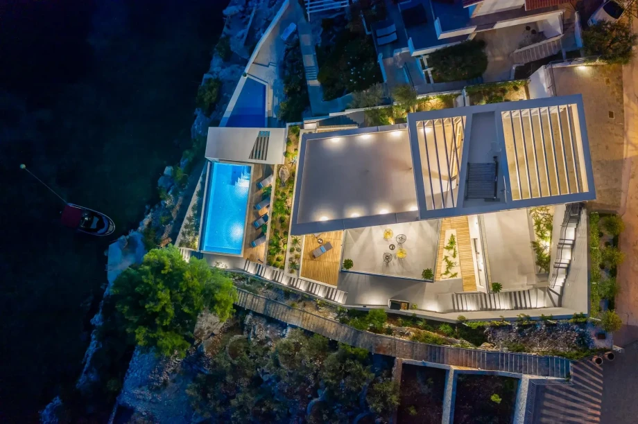 Villa Mar by Croatia Finest Holidays - waterfront luxury villa with outdoor swimming pool, mediterranean garden and gym near Trogir