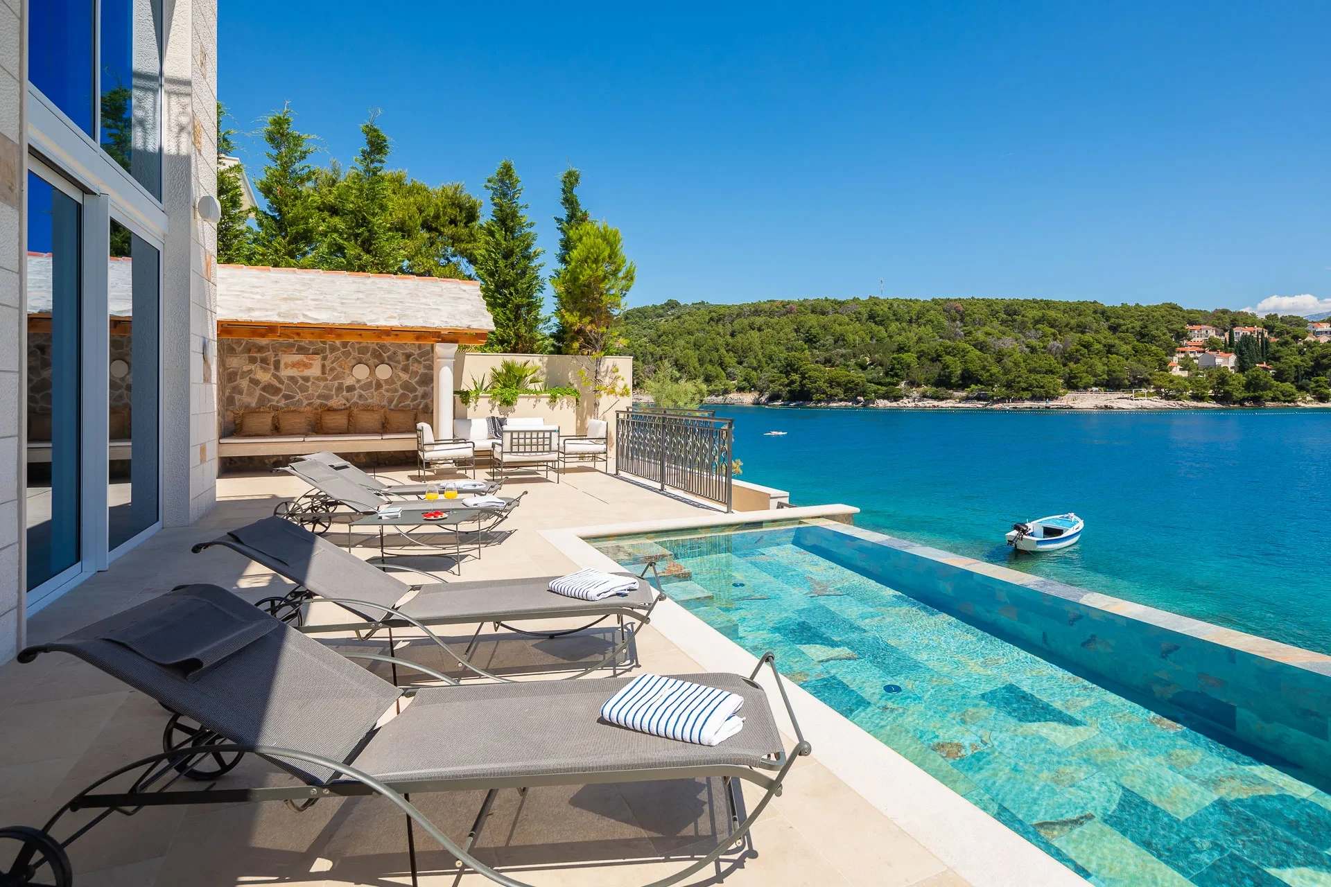 Villa Heda by Croatia Finest Holidays - waterfront luxury villa with swimming pool and SPA on island Brac