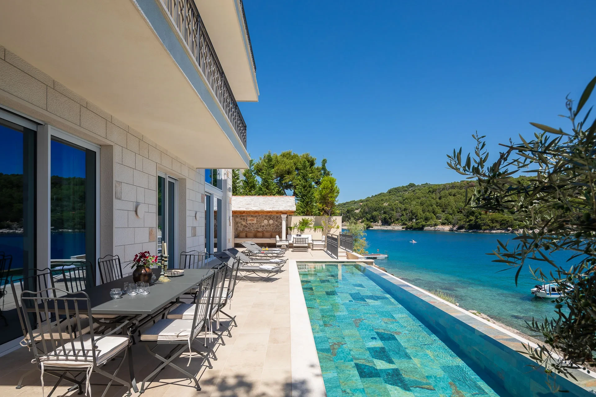 Villa Heda by Croatia Finest Holidays - waterfront luxury villa with swimming pool and SPA on island Brac