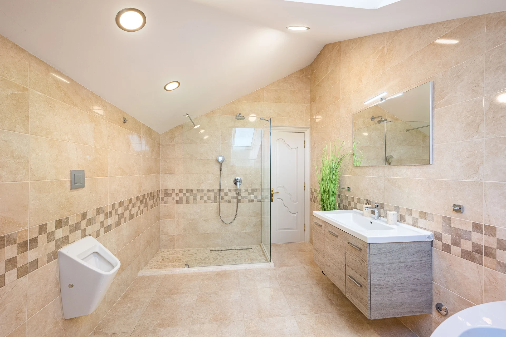 Bathroom with shower and toilette in Villa Golden Hour near Trogir