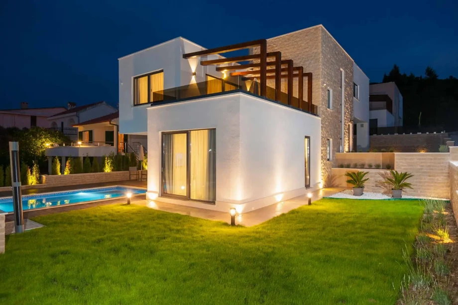 Villa Trogir Twins 2 by Croatia Finest Holidays - waterfront luxury villa with indoor and outdoor swimming pool and sauna