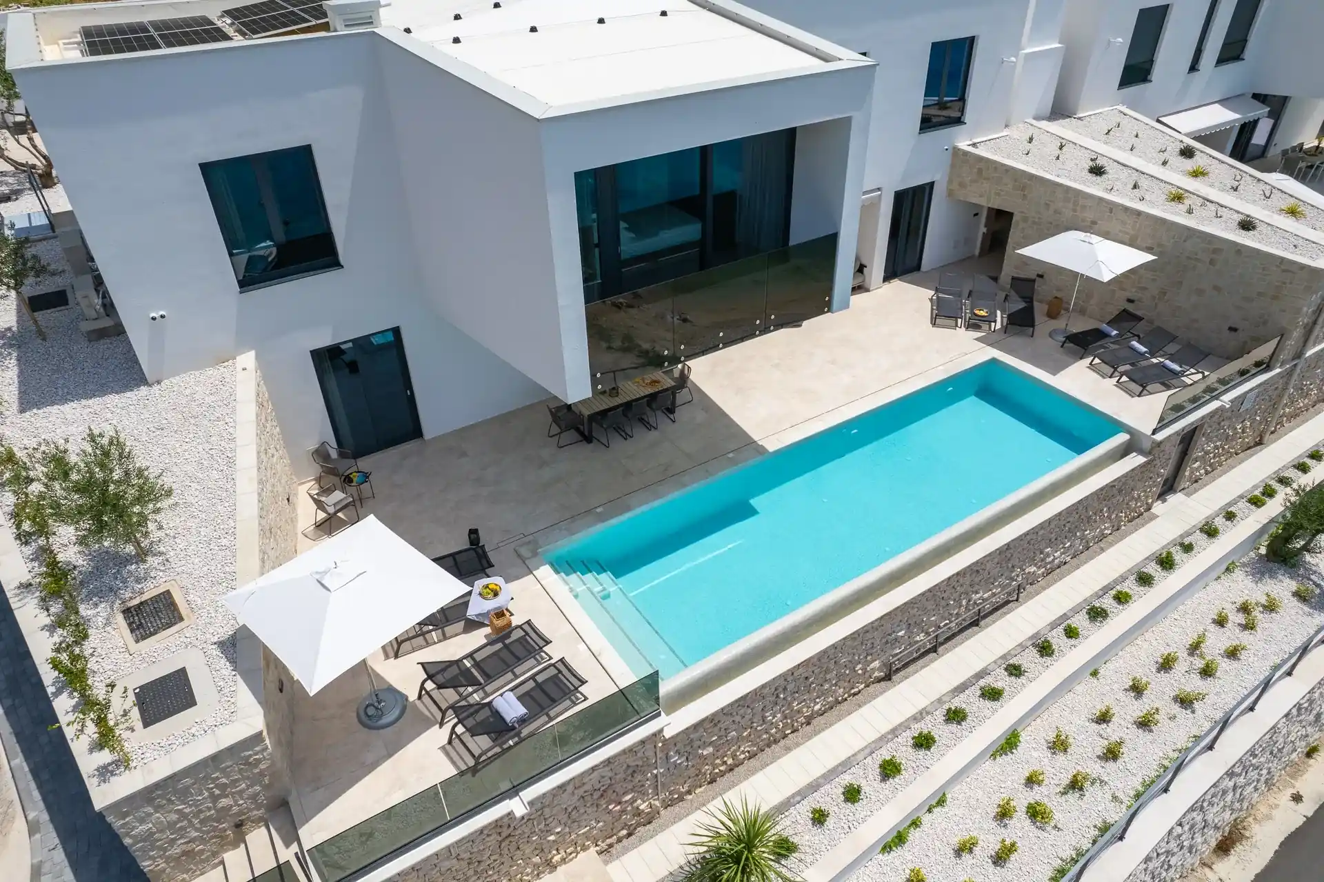 Villa Chiara by Croatia Finest Holidays - seafront luxury villa with outdoor swimming pool in Omis near Split